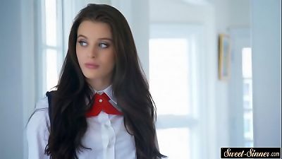 teenage college girl squirted with cum by stepbro