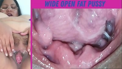 gaping my big and furry vulva